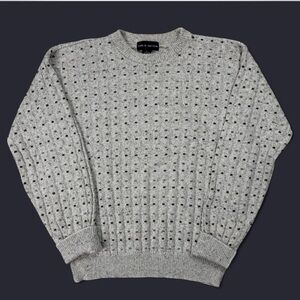 Vintage Soft Speckled Beige Cotton Sweater